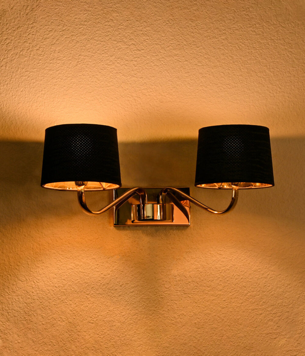 Noir Axis Double Arm Wall Lamp - Image 2