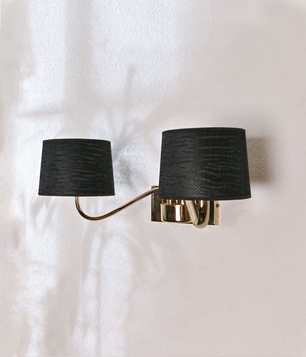 Noir Axis Double Arm Wall Lamp - Image 7