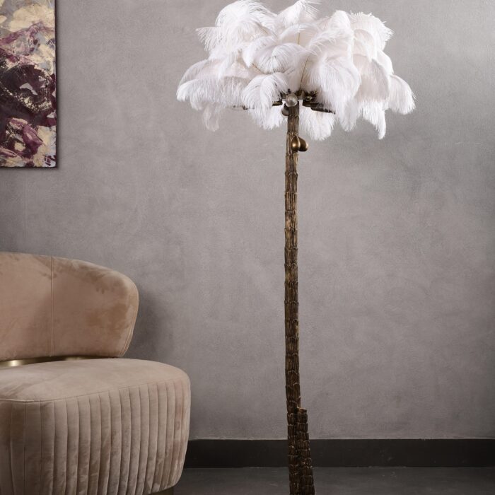 Luxury Feather Floor Lamp