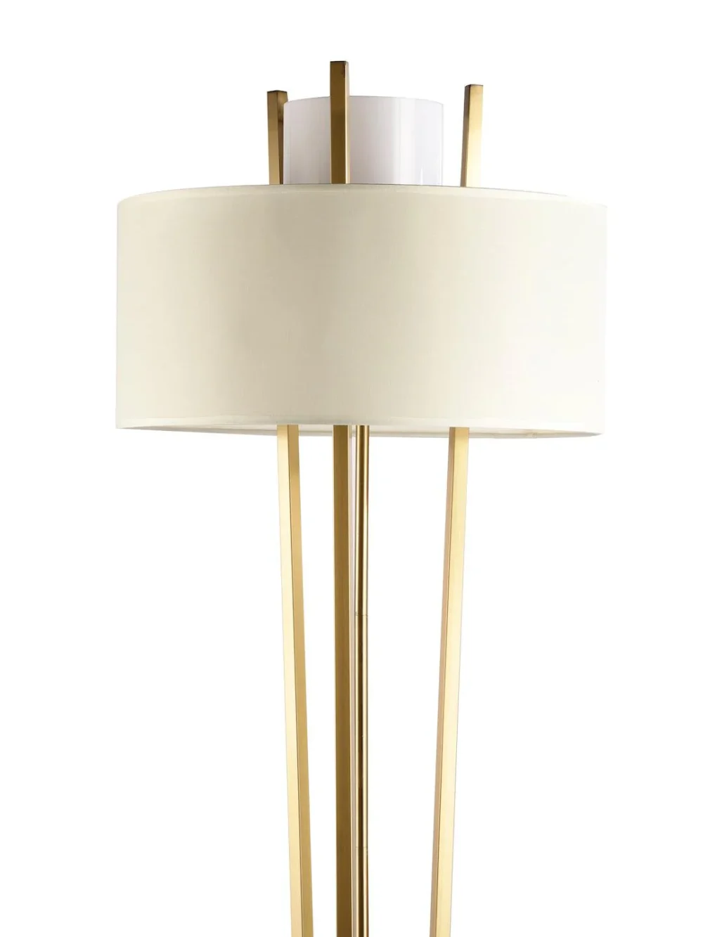 Modern Gold Fabric Floor Lamp - Image 3