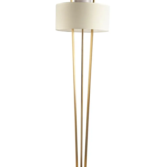 Modern Gold Fabric Floor Lamp