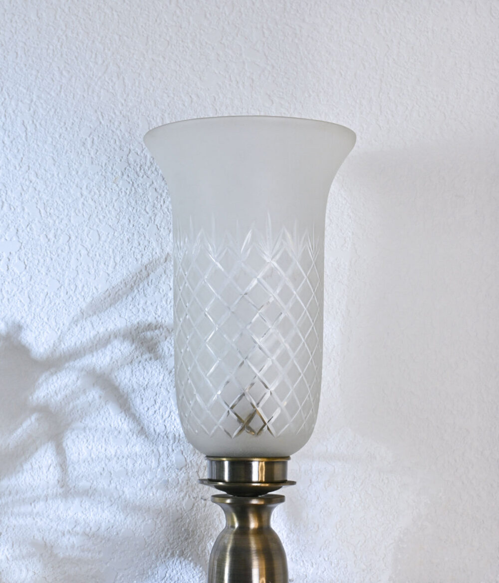 Vintage Brass Wall Lamp Sconce with Frosted Glass Shade – Elegant Antique Look Wall Light Fixture for Living Room, Bedroom, Hallway, and Home Décor - Image 5